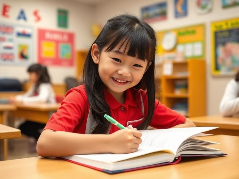 勉強する女の子